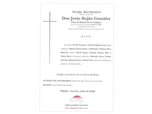 ANIVERSARIO JESUS BUJAN GONZALEZ   20/06/2026