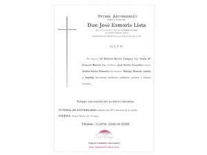 ANIVERSARIO JOSE ESMORIS LISTA  20/06/2026