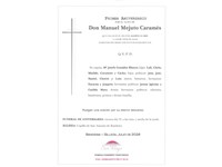 ANIVERSARIO:  MANUEL MEJUTO CARAMES   31/07/2026