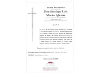 ANIVERSARIO SANTIAGO LUIS MORÁN IGLESIAS 11/07/2026