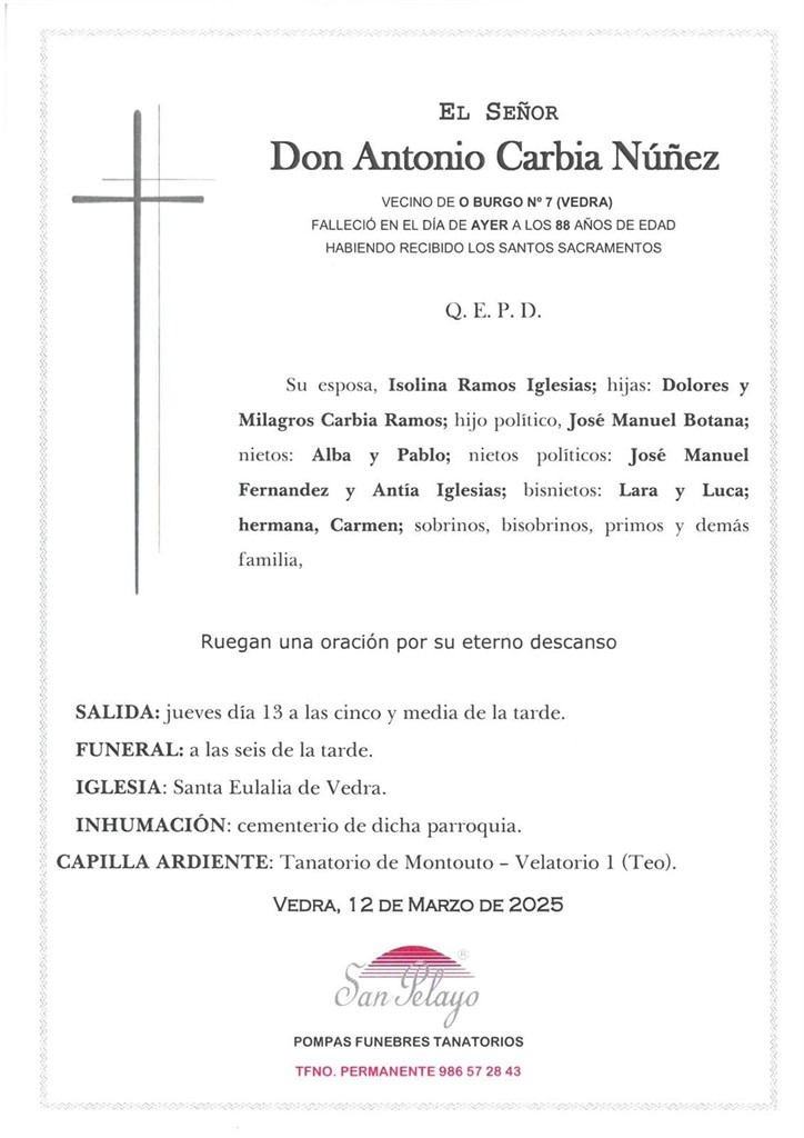 Foto principal ANTONIO CARBIA NUÑEZ