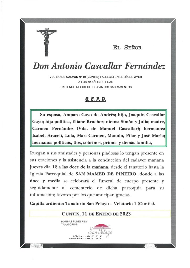 Foto principal ANTONIO CASCALLAR FERNANDEZ