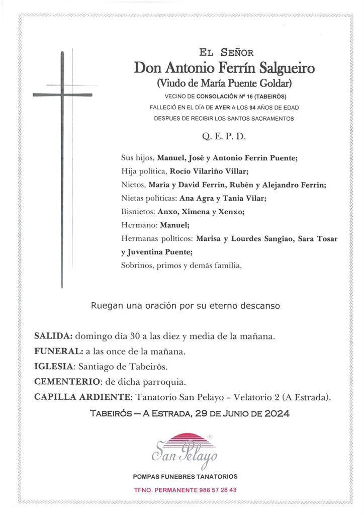 Foto principal ANTONIO FERRIN SALGUEIRO