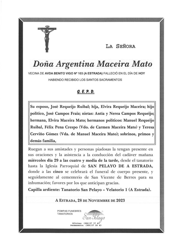 Foto principal ARGENTINA MACEIRA MATO