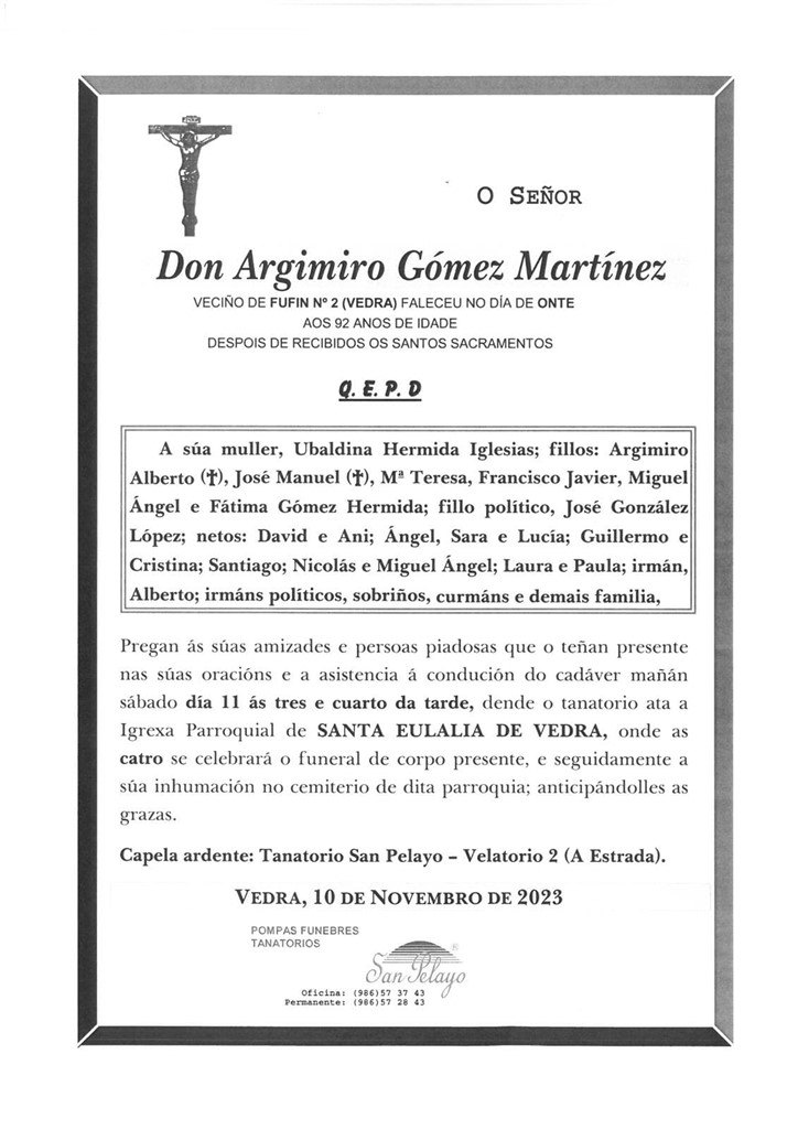 Foto principal ARGIMIRO GOMEZ MARTINEZ