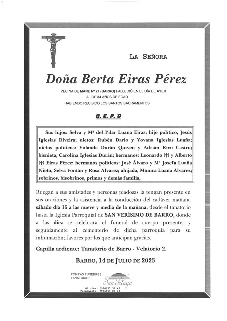 Foto principal BERTA EIRAS PEREZ