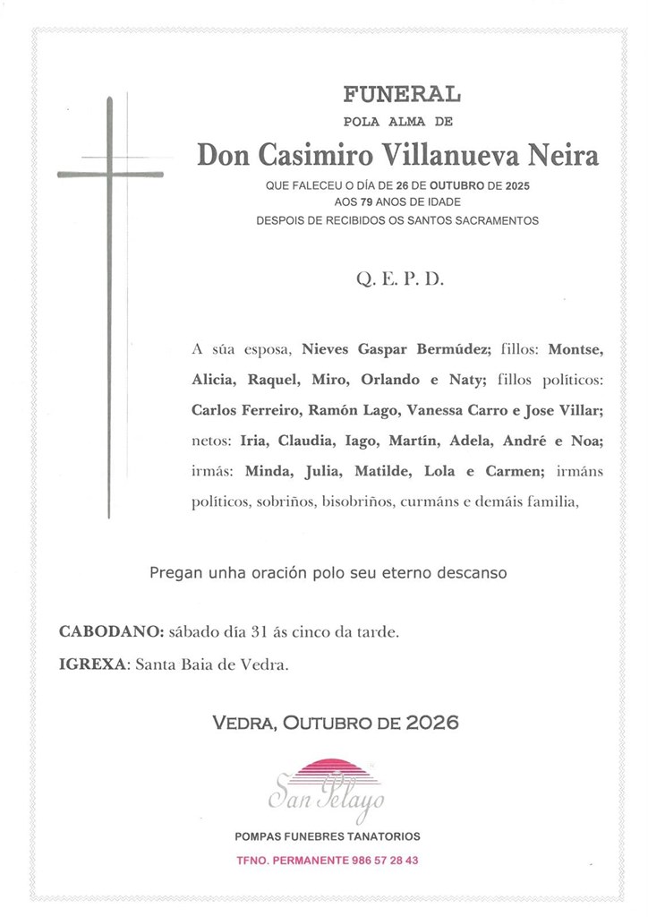 CABODANO CASIMIRO VILLANUEVA NEIRA 31/10/2026