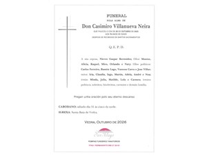CABODANO CASIMIRO VILLANUEVA NEIRA 31/10/2026