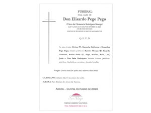 CABODANO ELUISARDO PEGO PEGO 31/10/2026