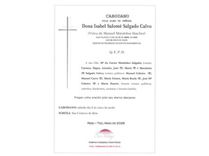 CABODANO ISABEL SALOME SALGADO CALVO 2/05/2026