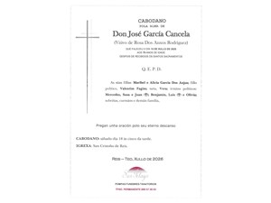 CABODANO JOSE GARCIA CANCELA 18/07/2026