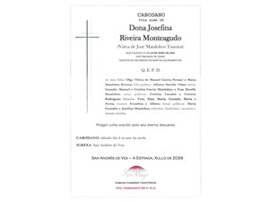 CABODANO: JOSEFINA RIVEIRA MONTEAGUDO 04/07/2026