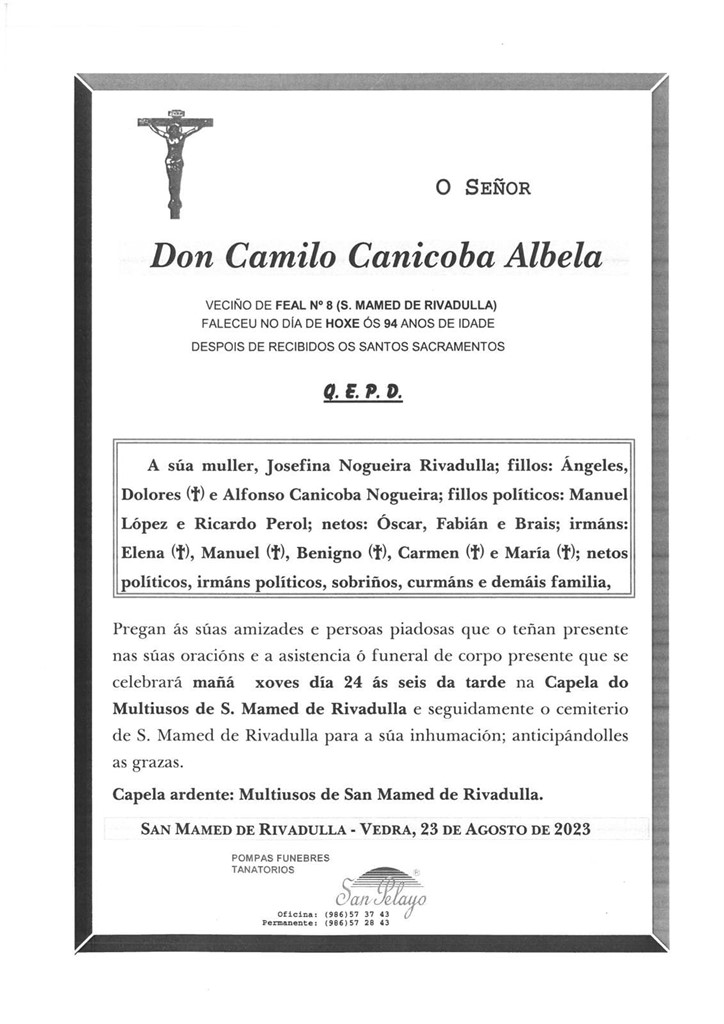 Foto principal CAMILO CANICOBA ALBELA