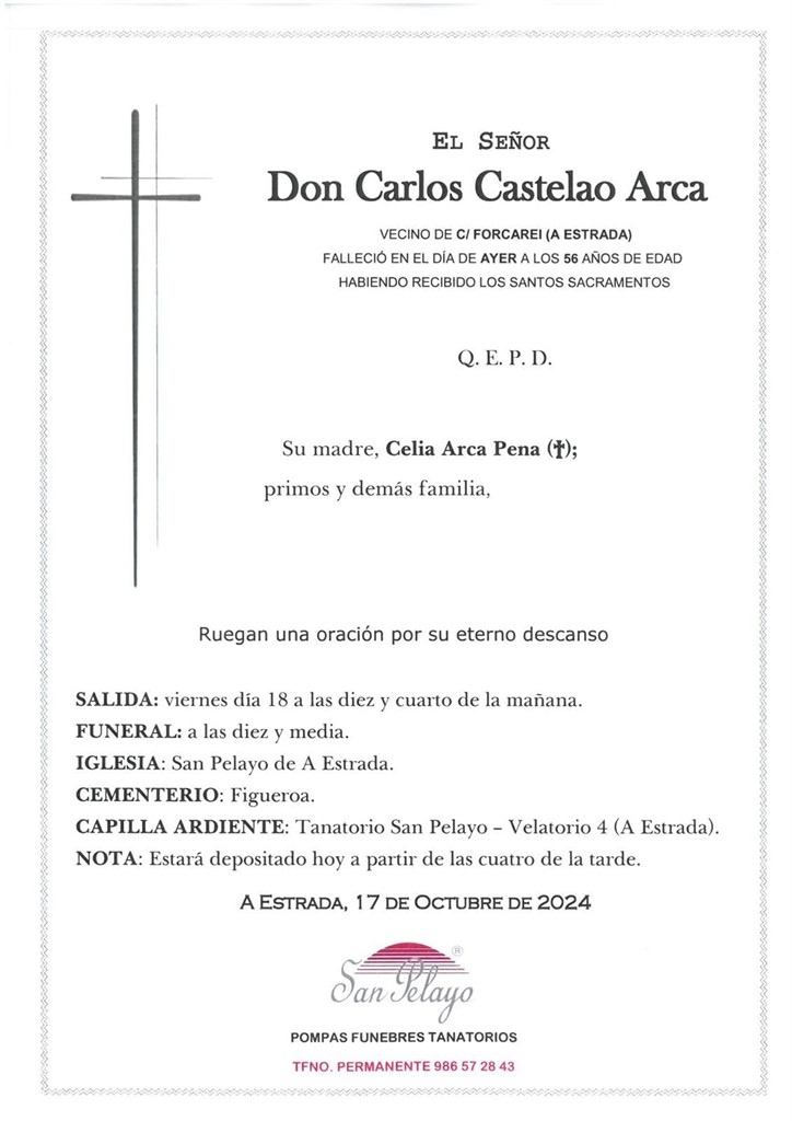 Foto principal CARLOS CASTELAO ARCA