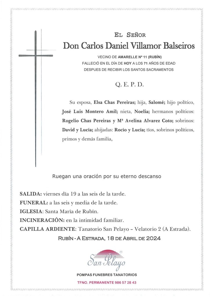Foto principal CARLOS DANIEL VILLAMOR BALSEIROS