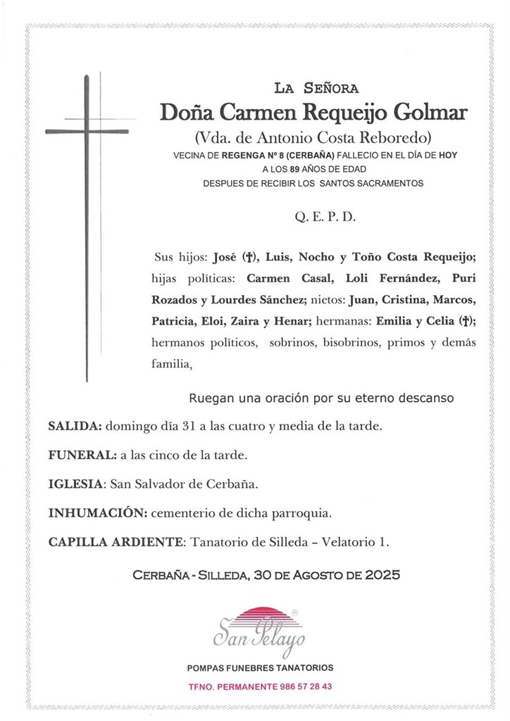 Foto principal CARMEN REQUEIJO GOLMAR
