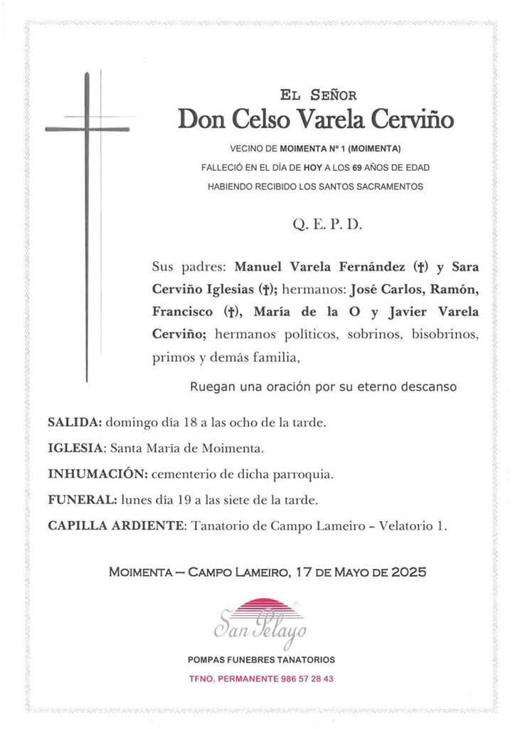 Foto principal CELSO VARELA CERVIÑO
