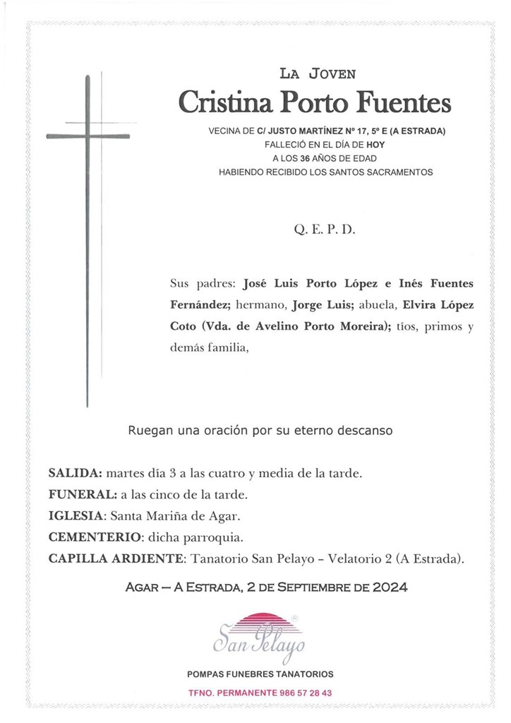 Foto principal CRISTINA PORTO FUENTES