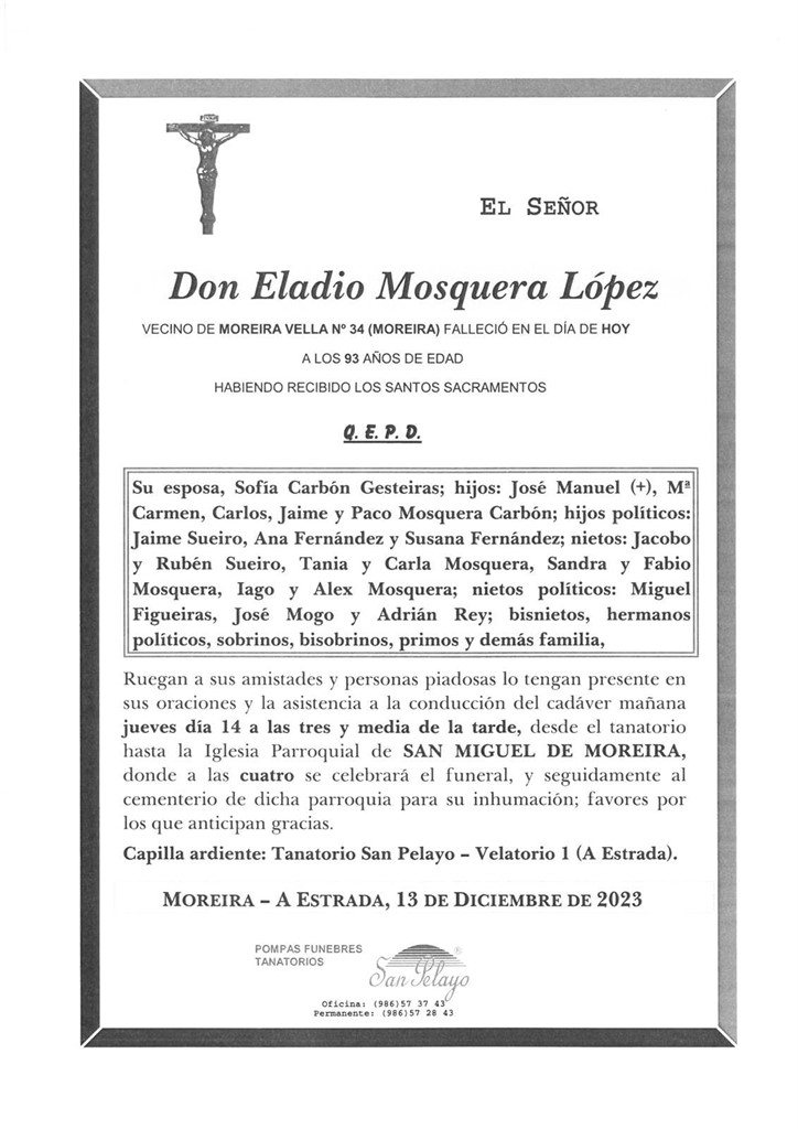 Foto principal ELADIO MOSQUERA LOPEZ 