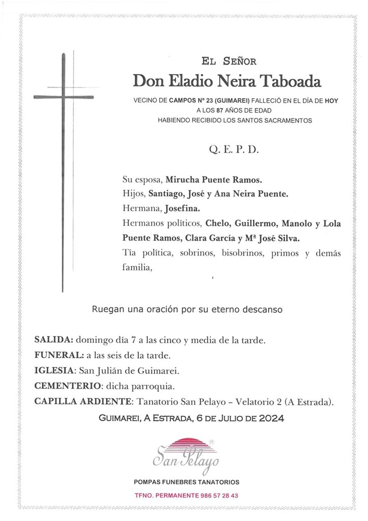Foto principal ELADIO NEIRA TABOADA