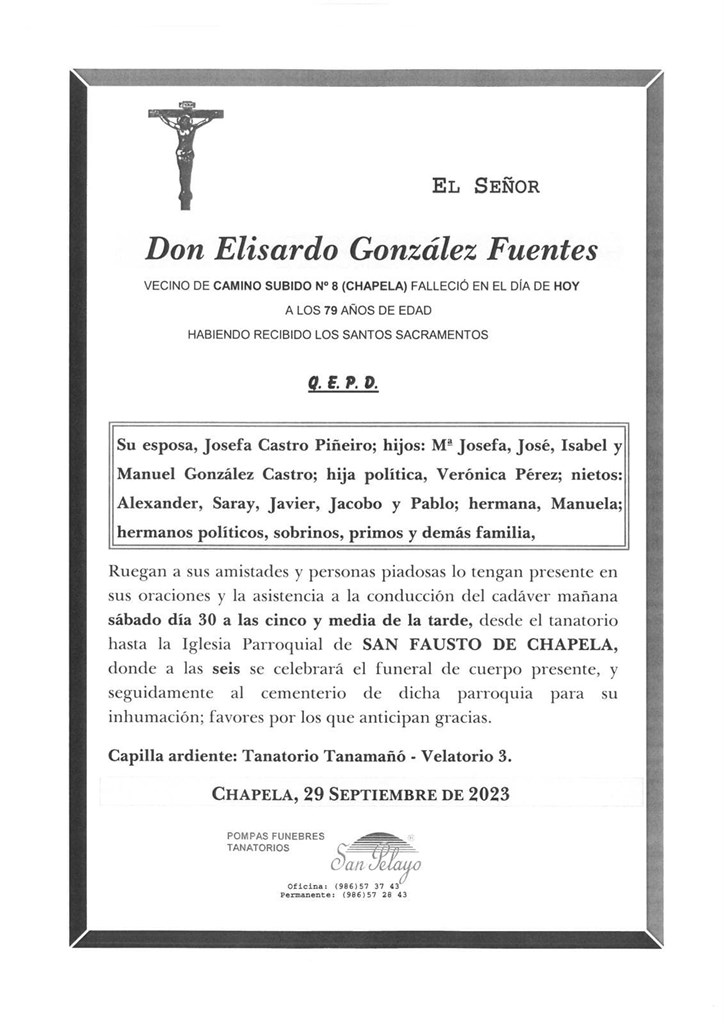 Foto principal ELISARDO GONZÁLEZ FUENTES