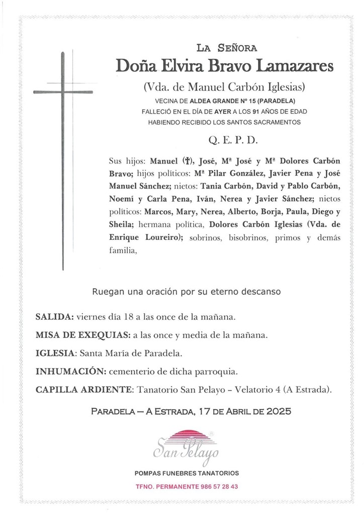 Foto principal ELVIRA BRAVO LAMAZARES