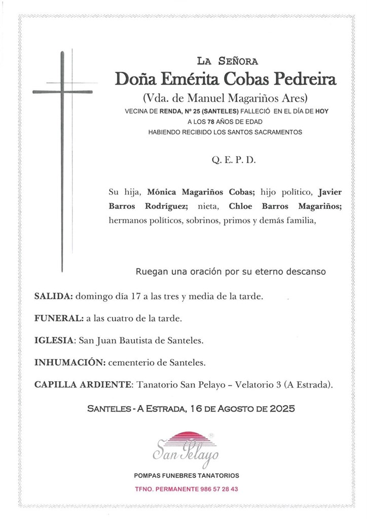 Foto principal EMÉRITA COBAS PEDREIRA