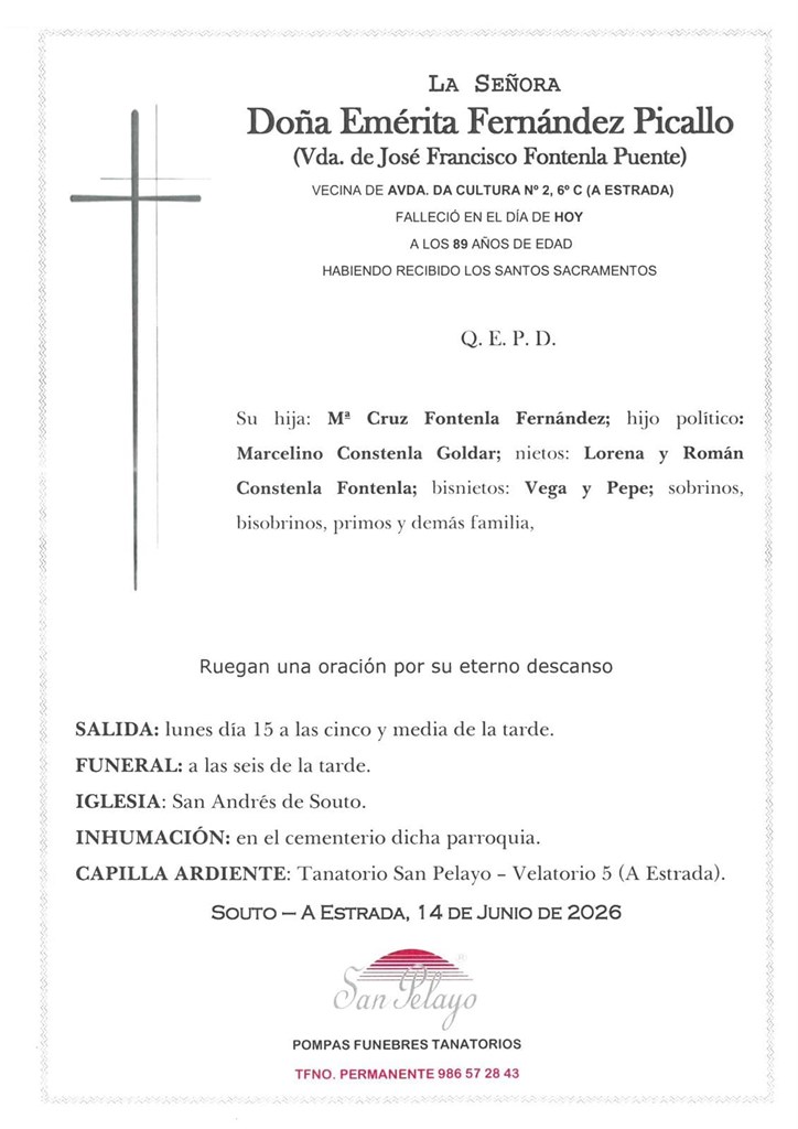 Foto 1 EMÉRITA FERNÁNDEZ PICALLO