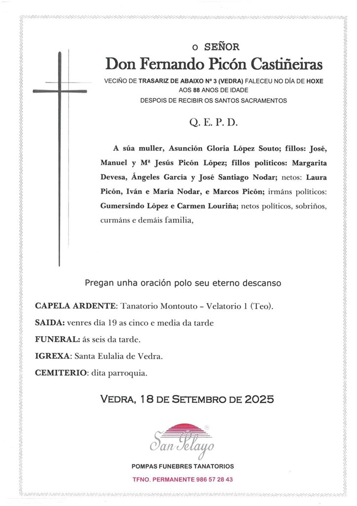 FERNANDO PICON CASTIÑEIRAS