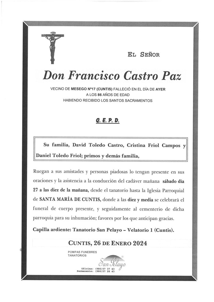 Foto principal FRANCISCO CASTRO PAZ