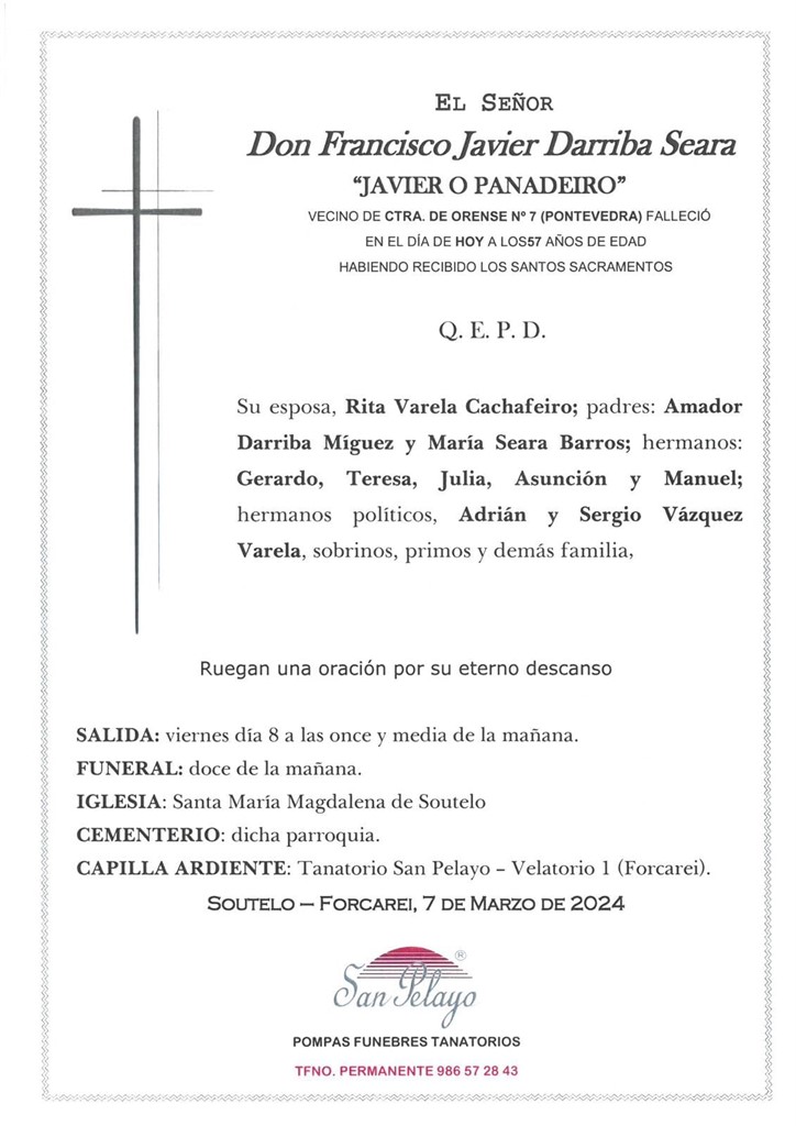 Foto principal FRANCISCO JAVIER DARRIBA SEARA