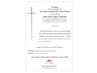 FUNERAL: MANUEL DANIEL Mª GÓMEZ Y ELVIRA COLLAZO 05/07/2025