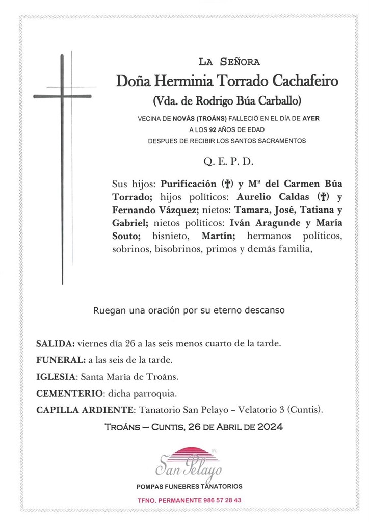 Foto principal HERMINIA TORRADO CACHAFEIRO
