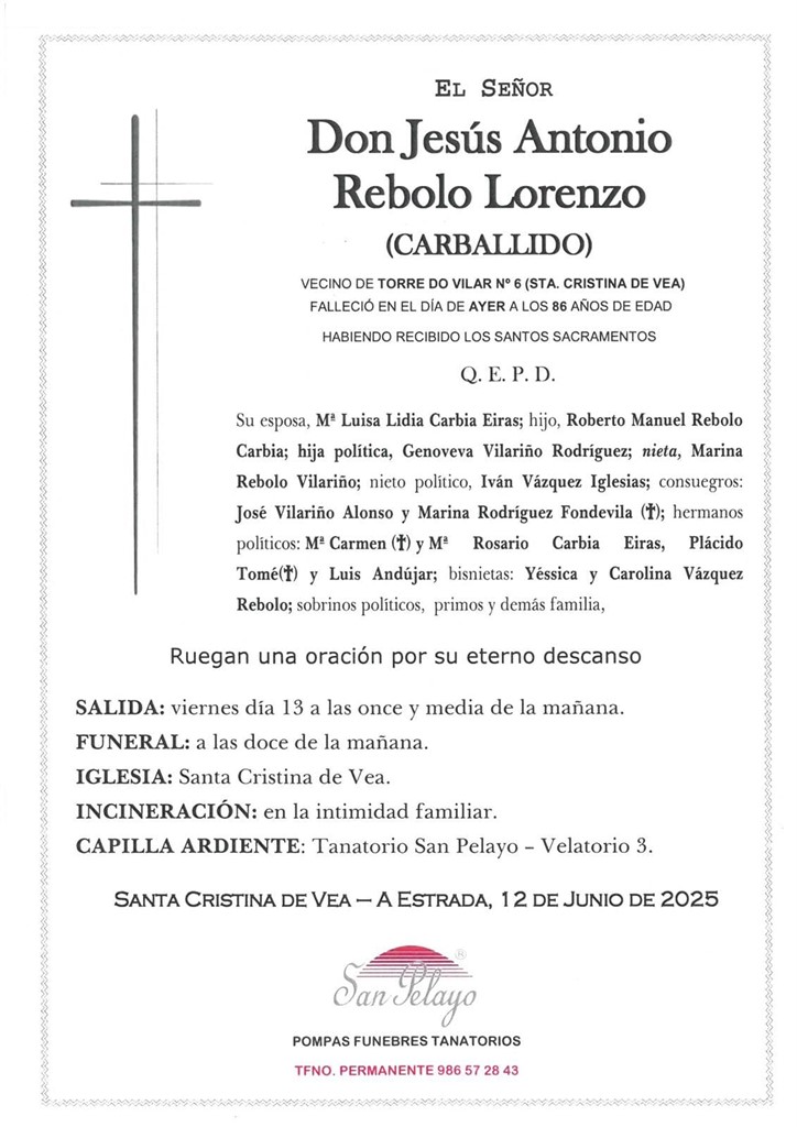 Foto principal JESUS ANTONIO REBOLO LORENZO