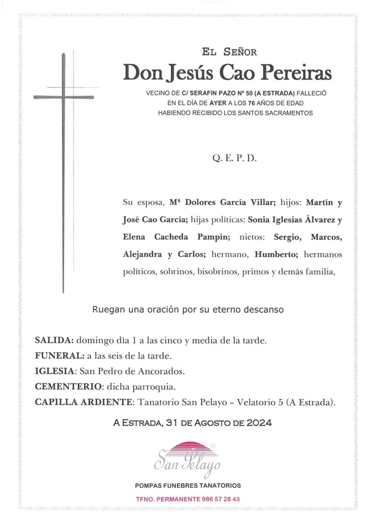 Foto principal JESUS CAO PEREIRAS