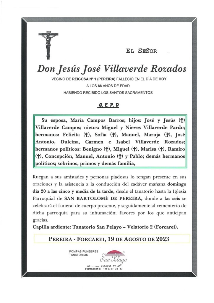 Foto principal JESÚS JOSÉ VILLAVERDE ROZADOS