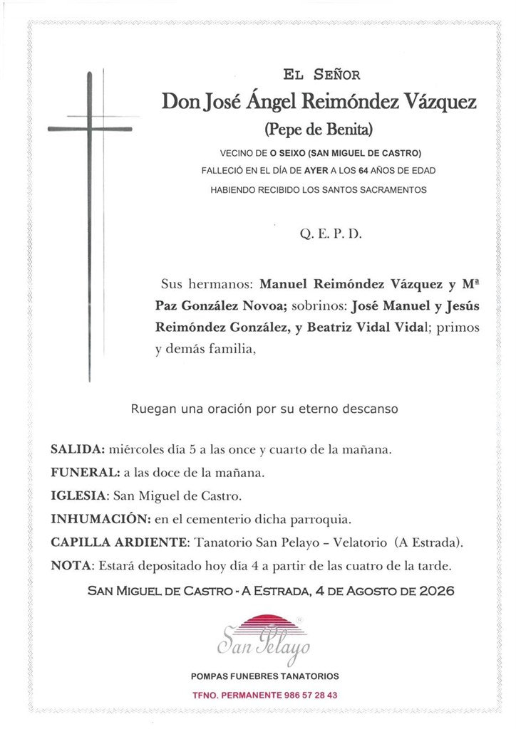 Foto 1 JOSÉ ÁNGEL REIMÓNDEZ VÁZQUEZ