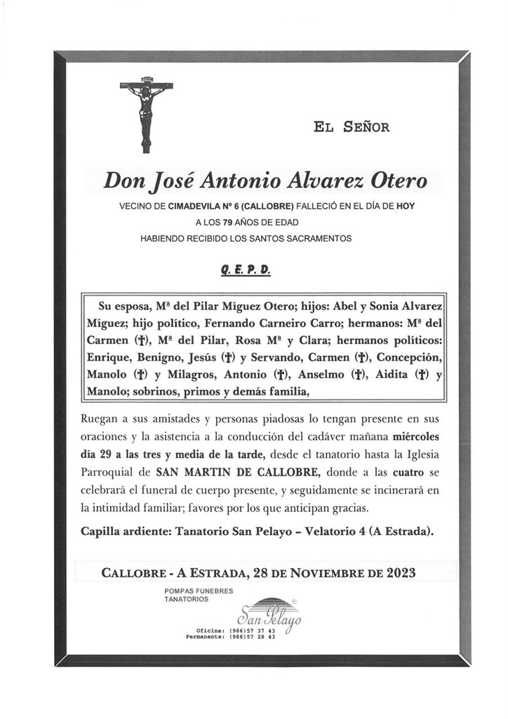 Foto principal JOSÉ ANTONIO ALVAREZ OTERO