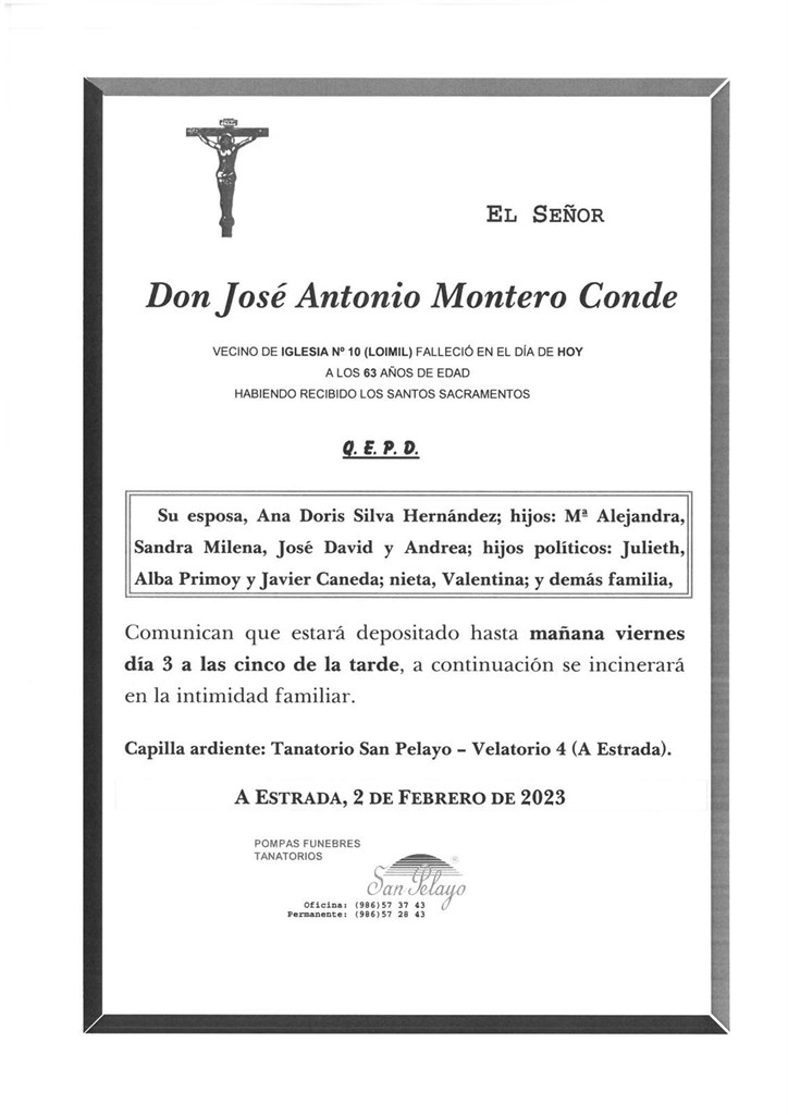 JOSE ANTONIO MONTERO CONDE