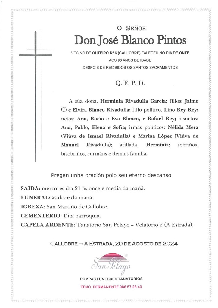 Foto principal JOSE BLANCO PINTOS