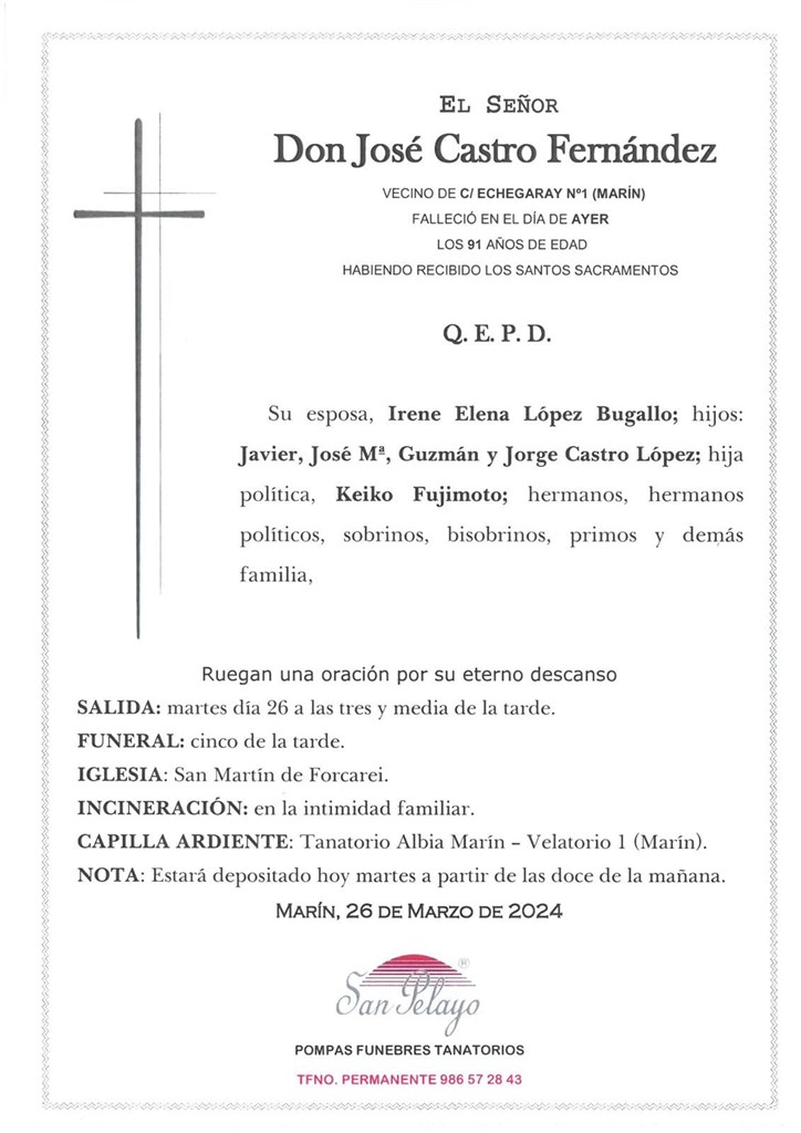 Foto principal JOSE CASTRO FERNANDEZ