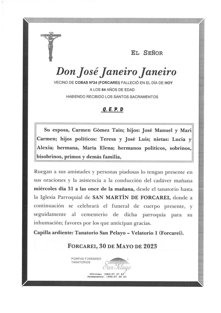 Foto principal JOSE JANEIRO JANEIRO
