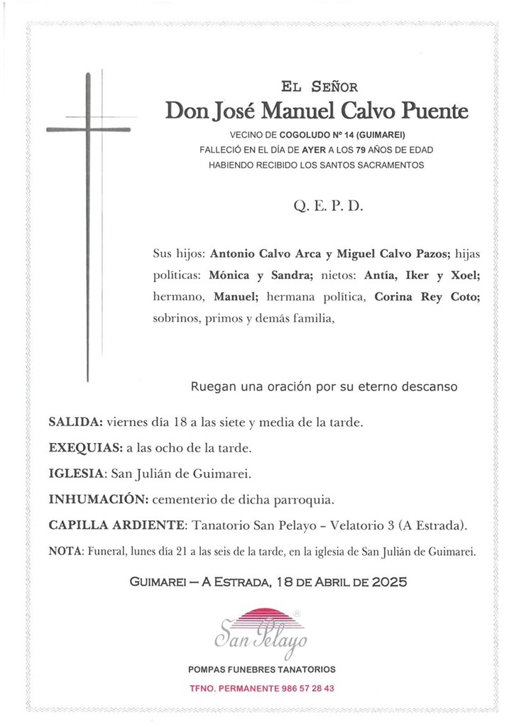 Foto principal JOSÉ MANUEL CALVO PUENTE