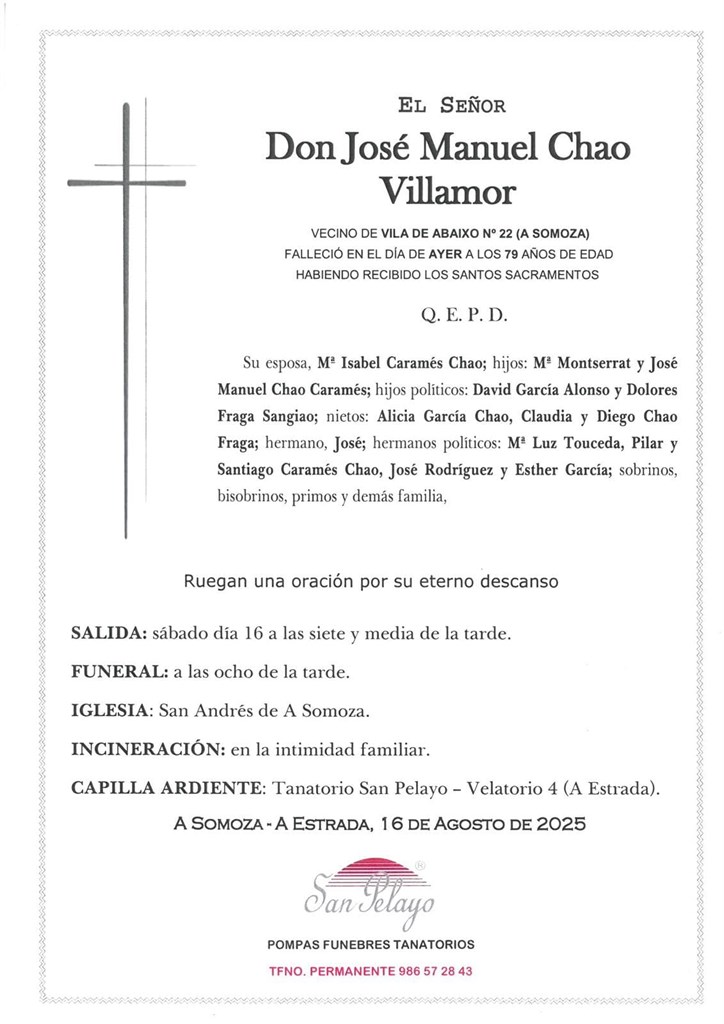 Foto principal JOSE MANUEL CHAO VILLAMOR