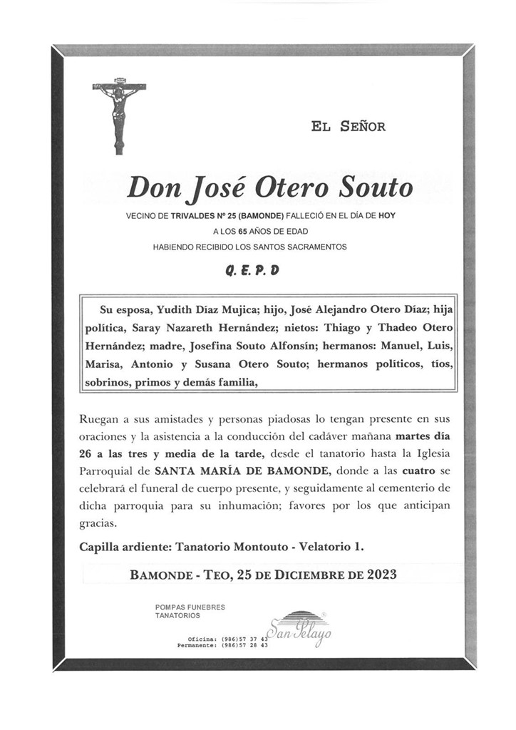 Foto principal JOSÉ OTERO SOUTO