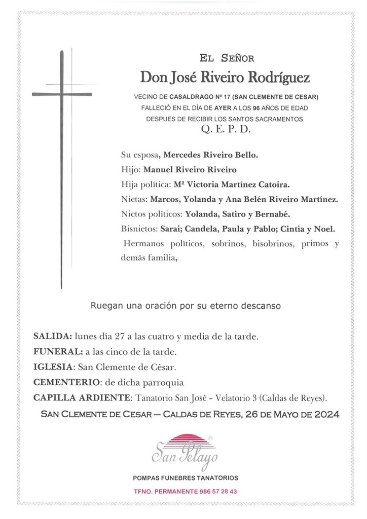 Foto principal JOSE RIVEIRO RODRIGUEZ