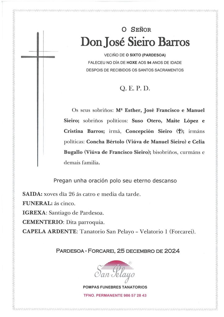 Foto principal JOSE SIEIRO BARROS 