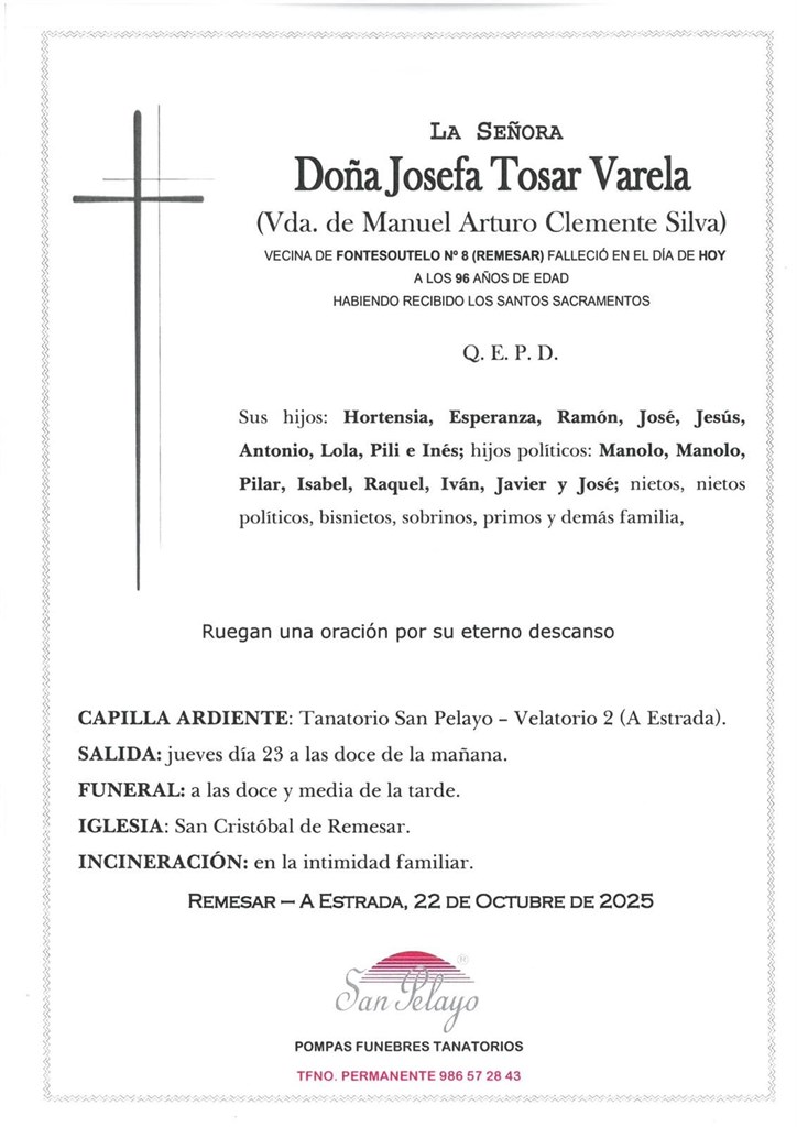 JOSEFA TOSAR VARELA