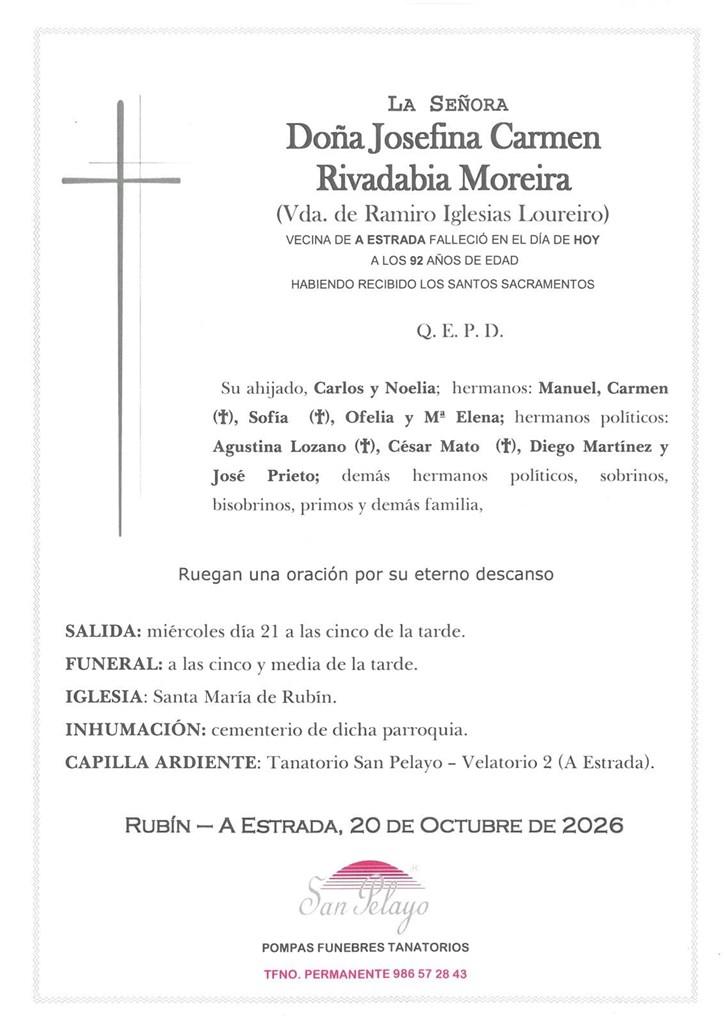 Foto 1 JOSEFINA CARMEN RIVADABIA MOREIRA