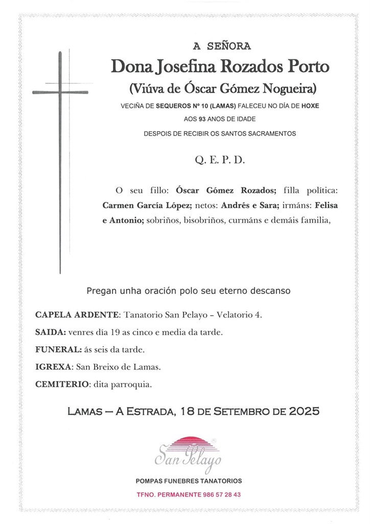 JOSEFINA ROZADOS PORTO